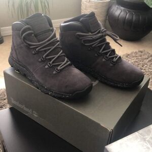 Timberland World Hiker Mid Dark Grey Suede TB 0A1RCK Size 9